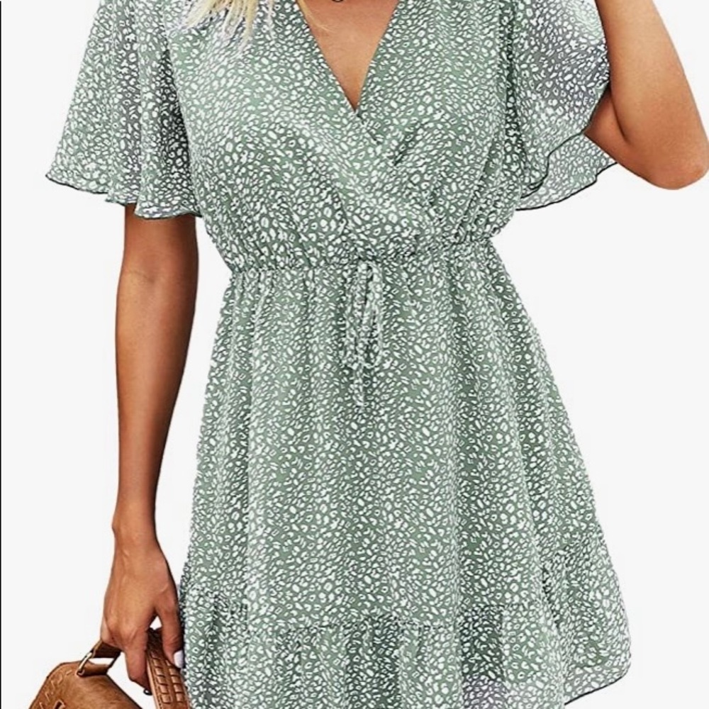 KIRUNDO 2021 Women’s Summer Ruffle Floral Dress